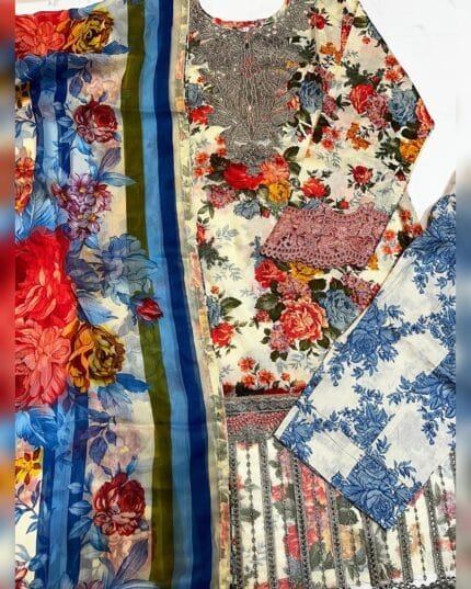 EVER BEST COLLECTION PRET STICH 3 PCS LAWN