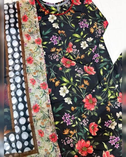 Ever Best Collection Pret Stich 3 Pcs Lawn