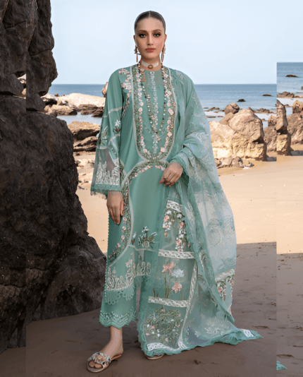 Crimson Luxury Lawn Fabric
