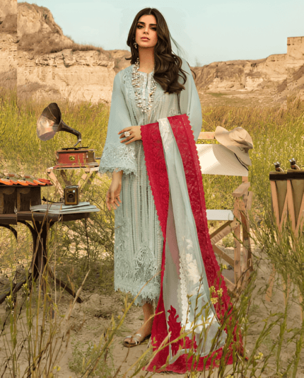 Crimson Luxury Lawn Fabric