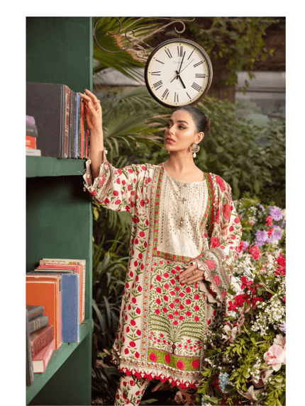MARIA B LUXURY LAWN Fabric