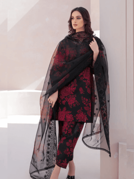 Baroque Luxury Lawn Fabric EBC-001
