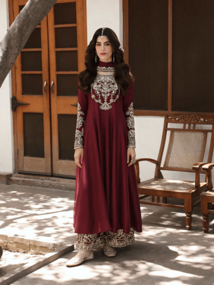 FAIZA SAQLAIN Luxury Bridal Chiffon Maxi