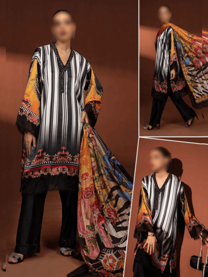 MARIA B LUXURY Silk Fabric