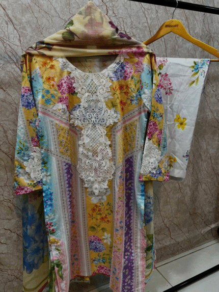 EVER BEST COLLECTION PRET STICH 3 PCS LAWN
