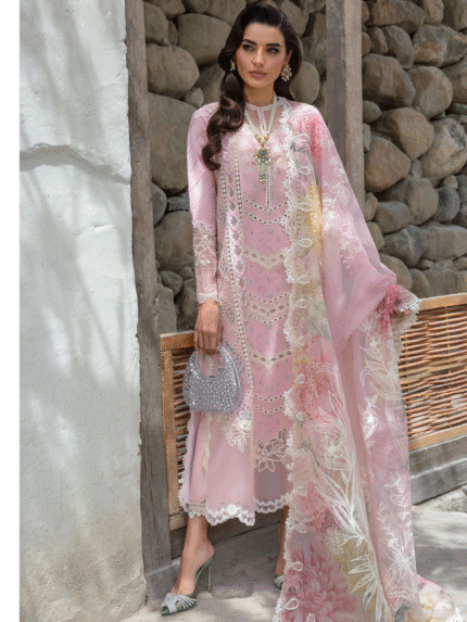 Crimson Luxury Lawn Fabric