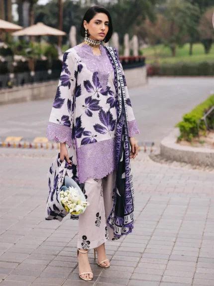 Baroque  Luxury Lawn Fabric